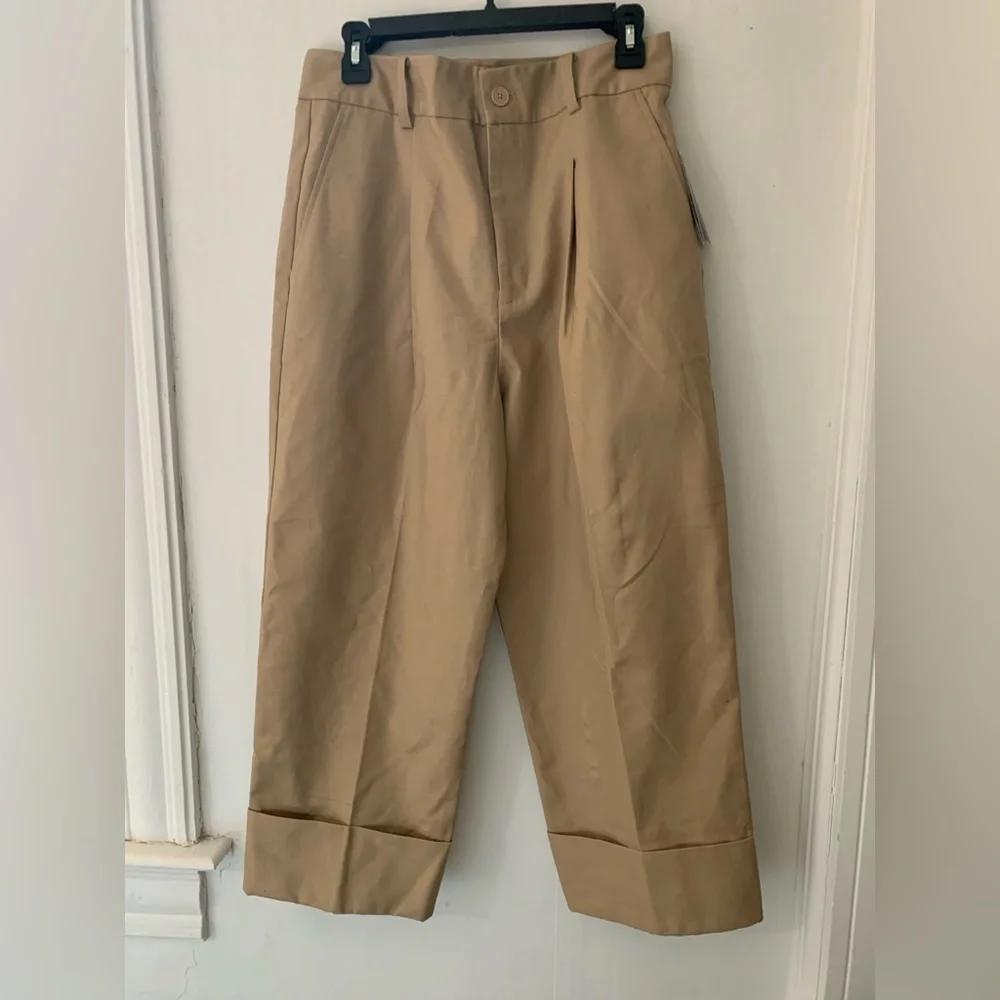 NWT Ralph Lauren Women’s Pleated and Cuffed Chinos - Picture 1 of 6